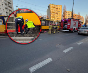 Warszawa. Potrącenie pieszego na torowisku
