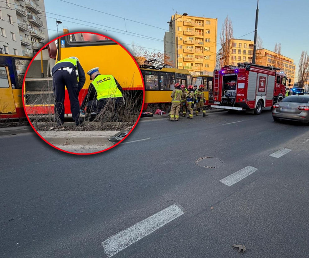Warszawa. Potrącenie pieszego na torowisku