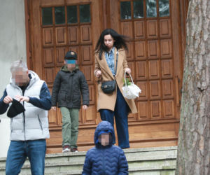 Marta Kaczyńska ze święconką