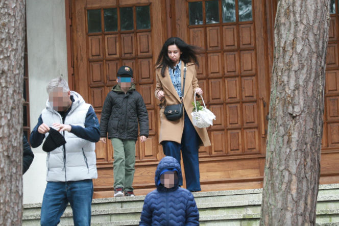 Marta Kaczyńska ze święconką