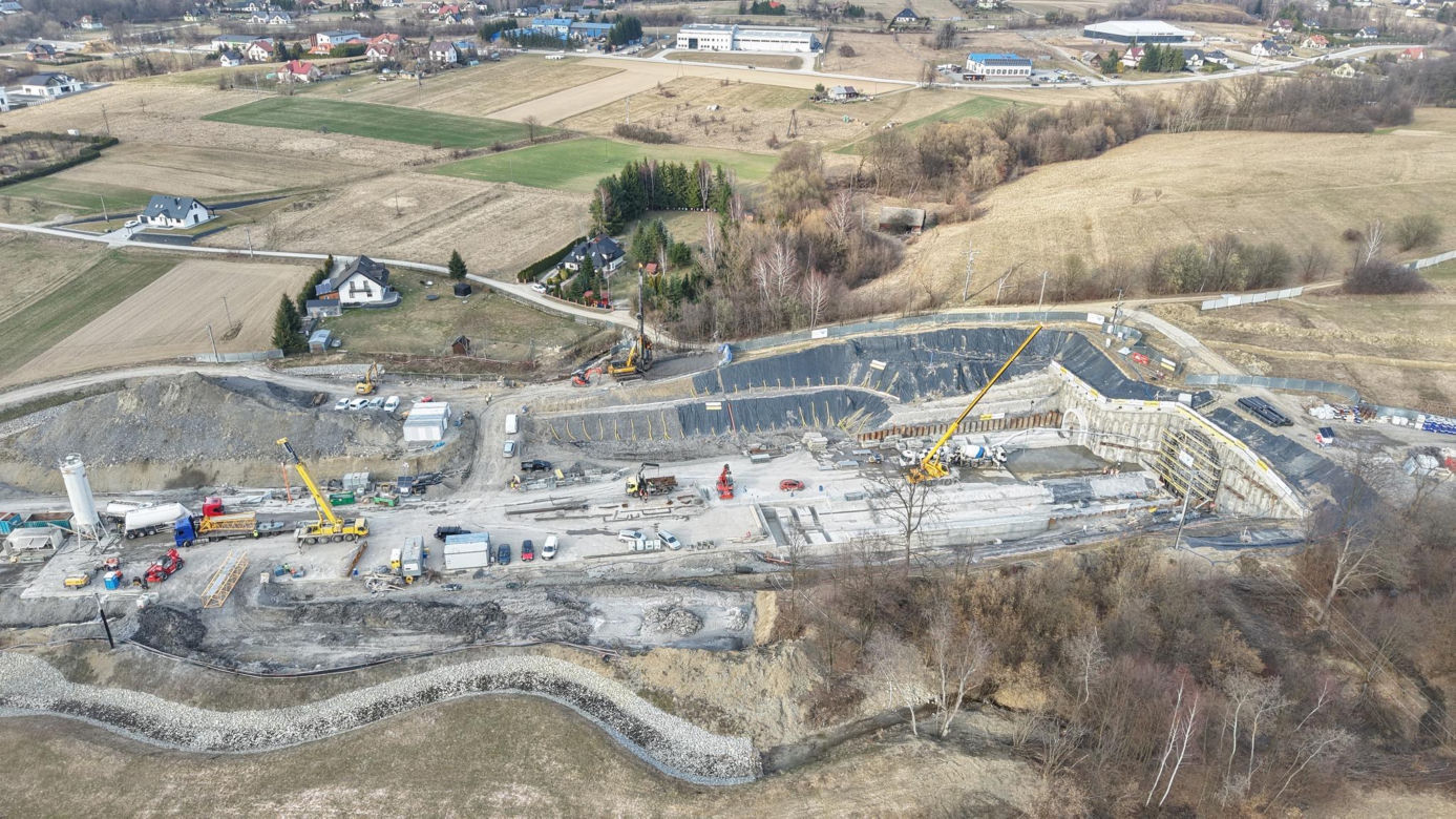 Drążenie tunelu pzrez TBM Kinga