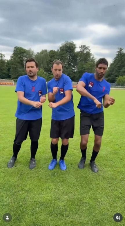 Barwy szczęścia nowy sezon na planie. Michał (Gamou Fall), Marcin Kodur (Oskar Stoczyński), Damian (Michał Lesień-Głowacki)