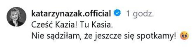 Katarzyna Żak przerwała milczenie. Jej wpis rozwiał wszelkie wątpliwości