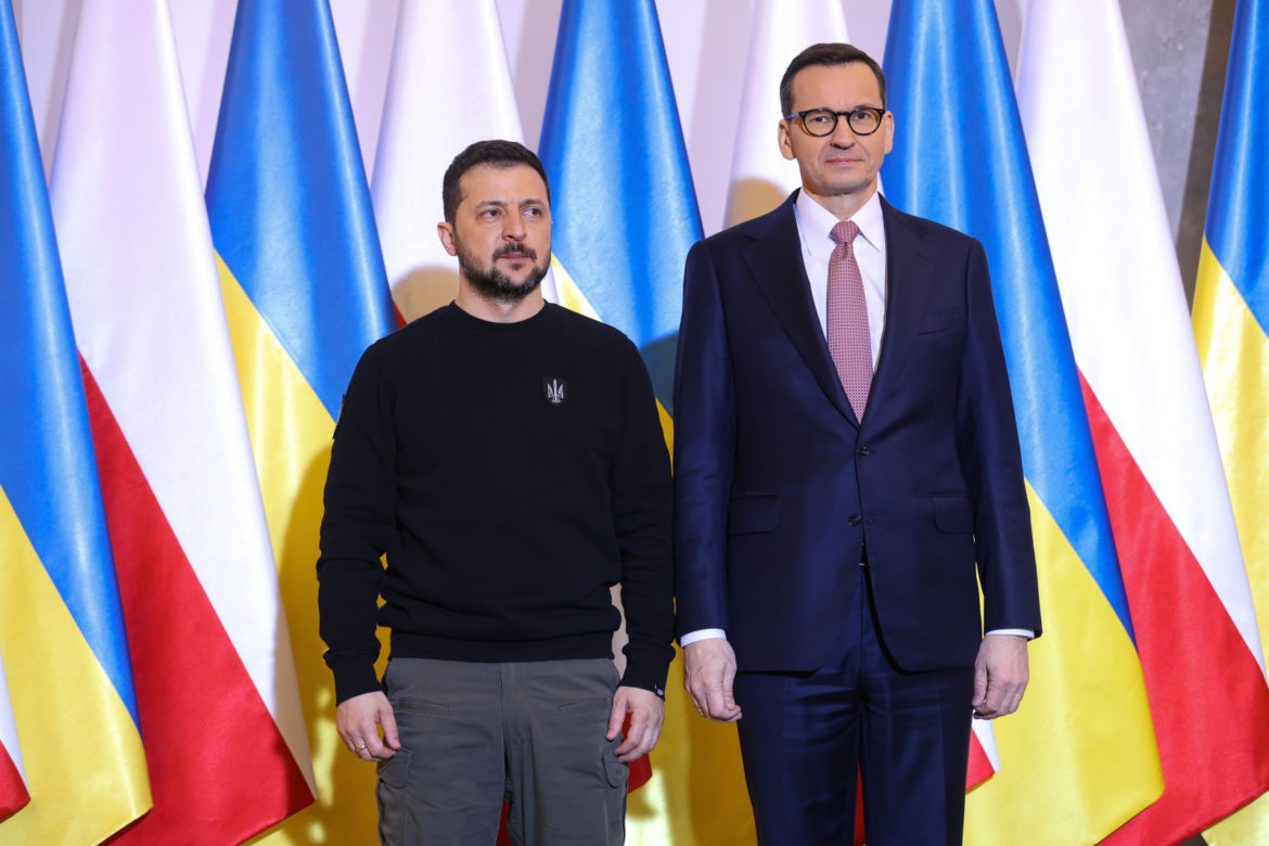 Spotkanie Wołodymyra Zełenskiego z Mateuszem Morawieckim
