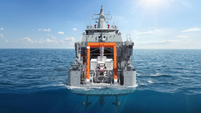 Wizualizacje przyszłego ORP "Ratownik"