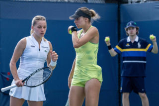 Maja Chwalińska i Magda Linette