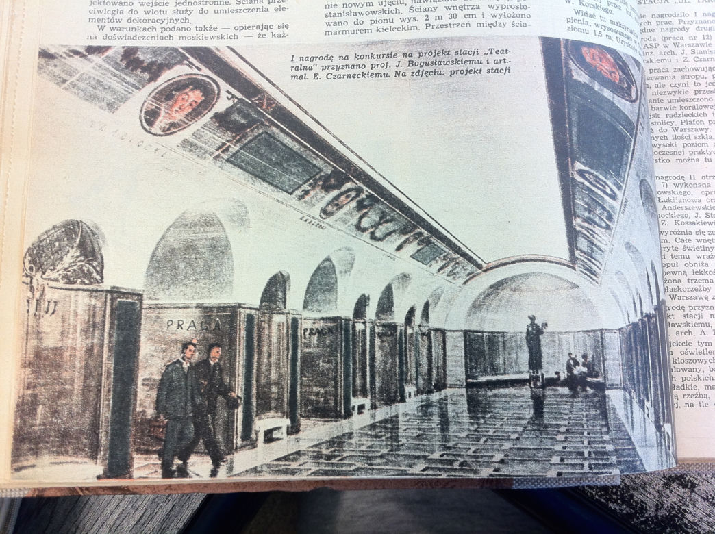Projekt autorstwa zespołu J. Bogusławskiego; fot. Stolica 6/1953