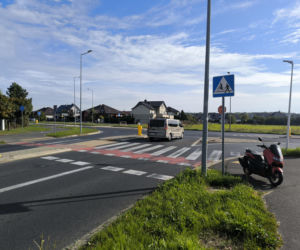 Skrzyżowanie ulic Popiełuszki i Osieckiej
