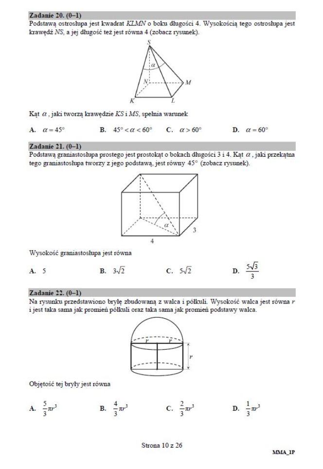 Matura 2018. Arkusze CKE z matematyki