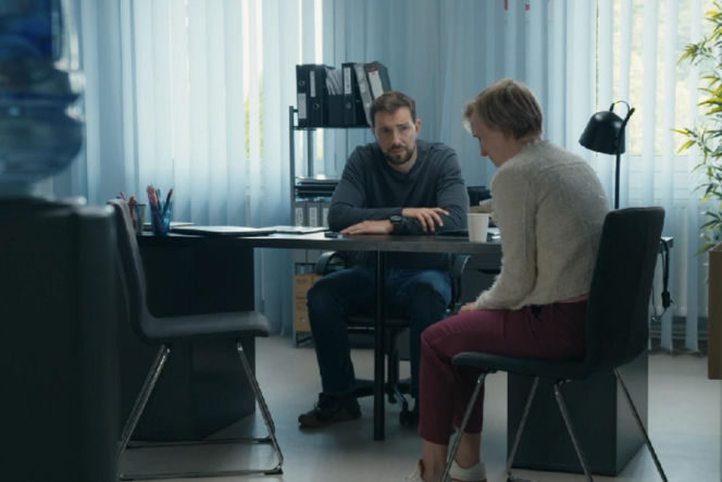 Barwy szczęścia, odcinek 3271. Marcin Kodur (Oskar Stoczyński), Sonia (Weronika Nockowska)