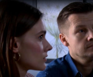 M jak miłość odc. 1517. Franka (Dominika Kachlik), Paweł (Rafał Mroczek)