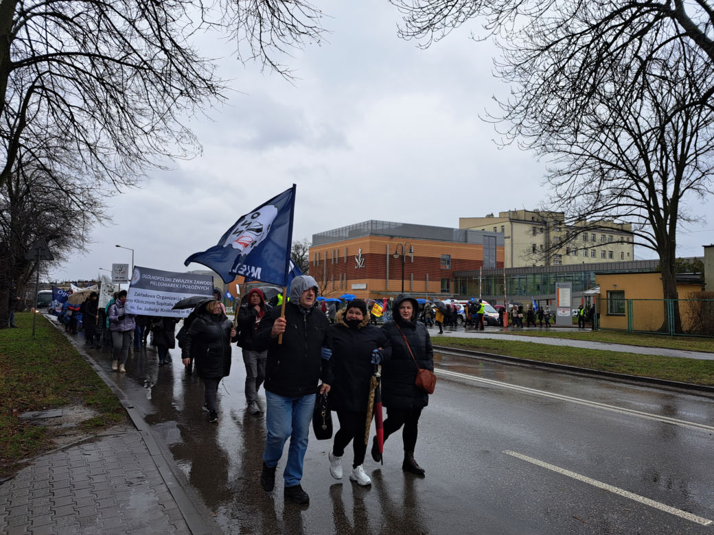 Protest pielęgniarek w Tarnowie