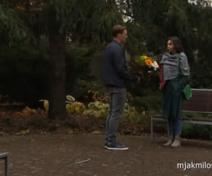 M jak miłość. Aneta (Ilona Lewandowska-Janyst), Olek (Maurycy Popiel)