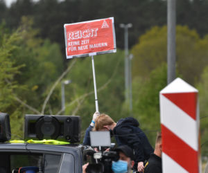 Protest na granicy polsko-niemieckiej w Lubieszynie