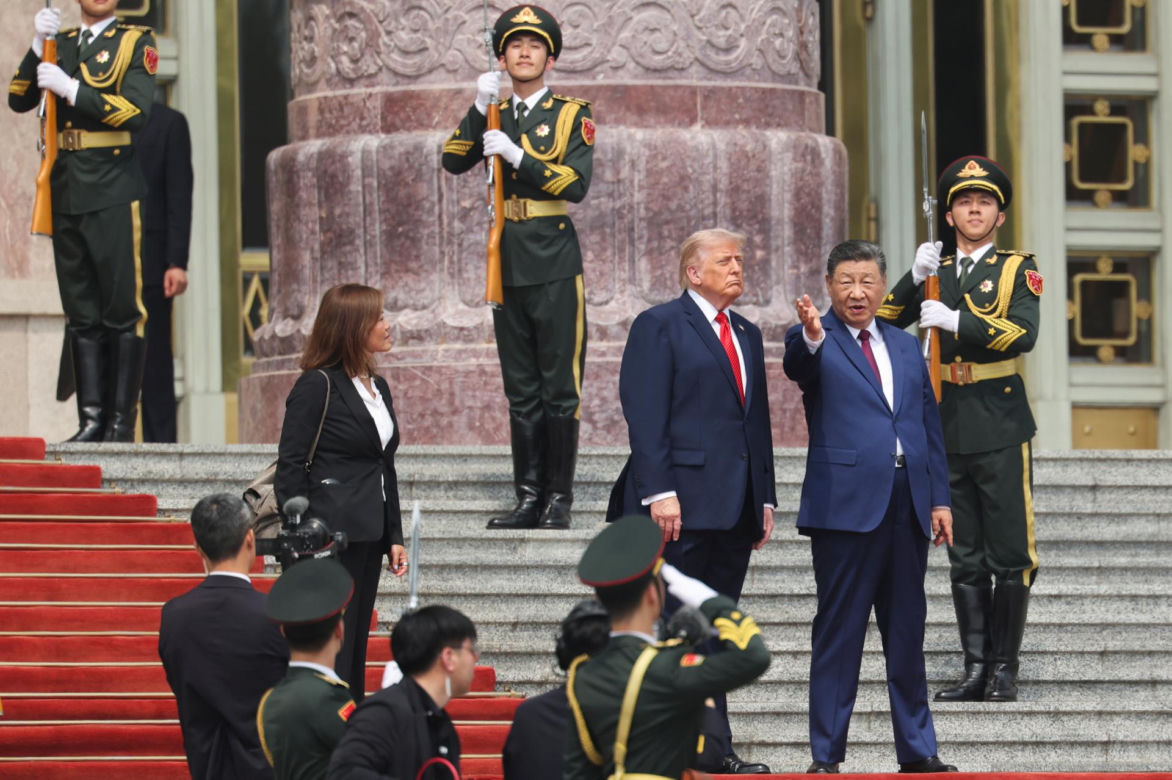 Trump w Chinach! Zobacz spotkanie. "Wielki przywódca, fantastyczna przyszłość"
