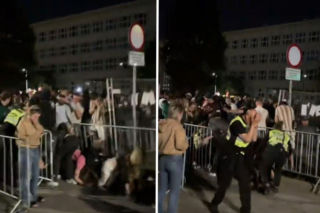 Młodzi ludzie wdarli się na teren IGRÓW. Ochrona użyła gazu