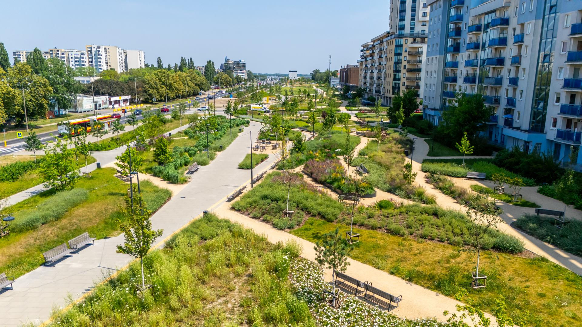 Park nad Południową Obwodnicą Warszawy w Warszawie