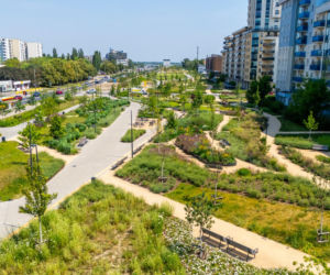 Park nad Południową Obwodnicą Warszawy w Warszawie