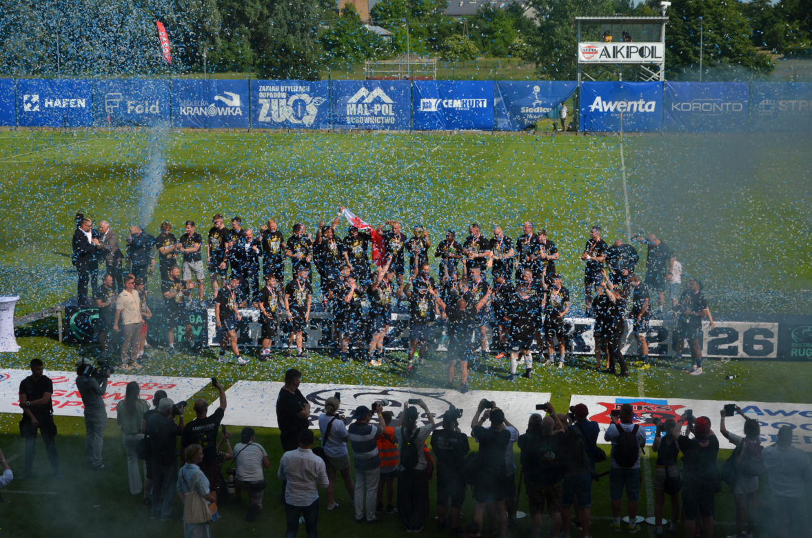 MKS Awenta Pogoń Siedlce po raz pierwszy w historii obroniła tytuł Mistrza Polski Ekstraligi Rugby!