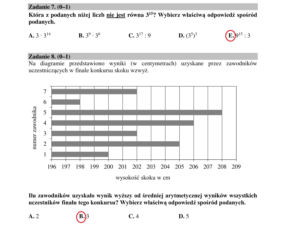 Egzamin ósmoklasisty 2020 - ODPOWIEDZI z matematyki