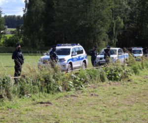 Obozowisko uchodźców na granicy polsko-białoruskiej