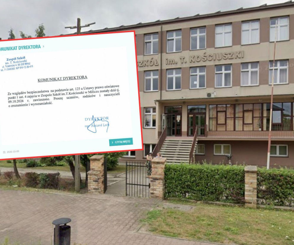 Ewakuacja i zamknięcie szkoły na Dolnym Śląsku! Ze względów bezpieczeństwa