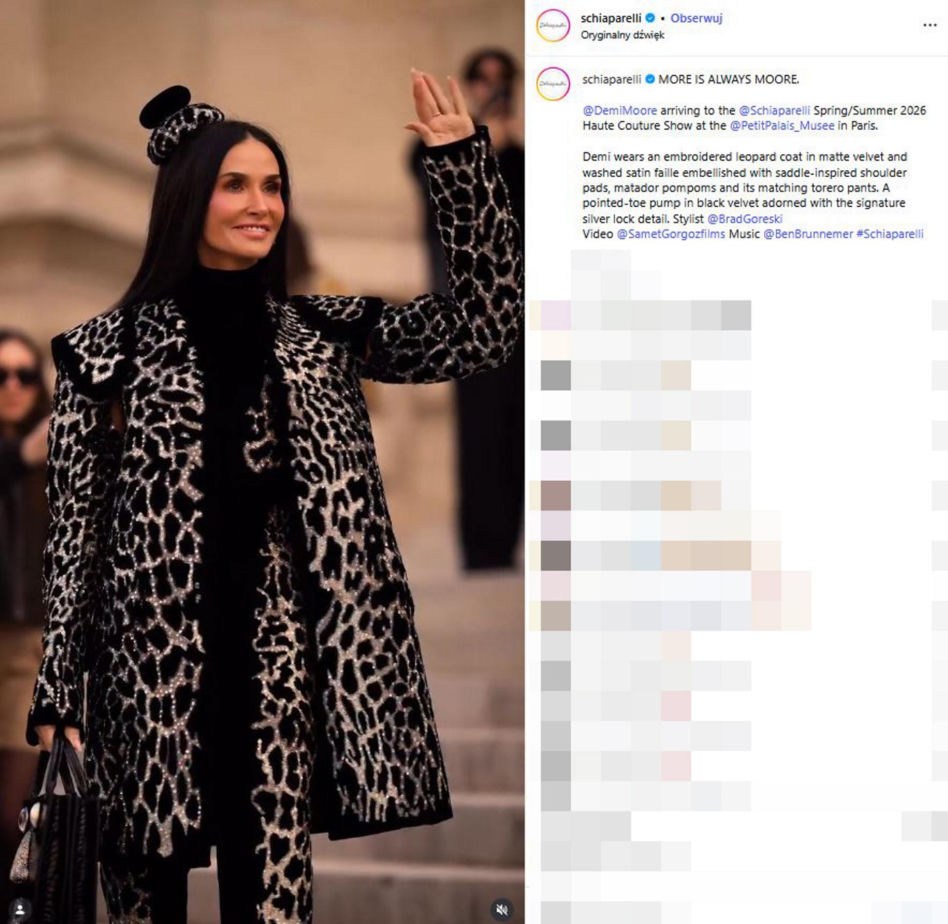 Tłum gwiazd  na pokazie Schaparelli