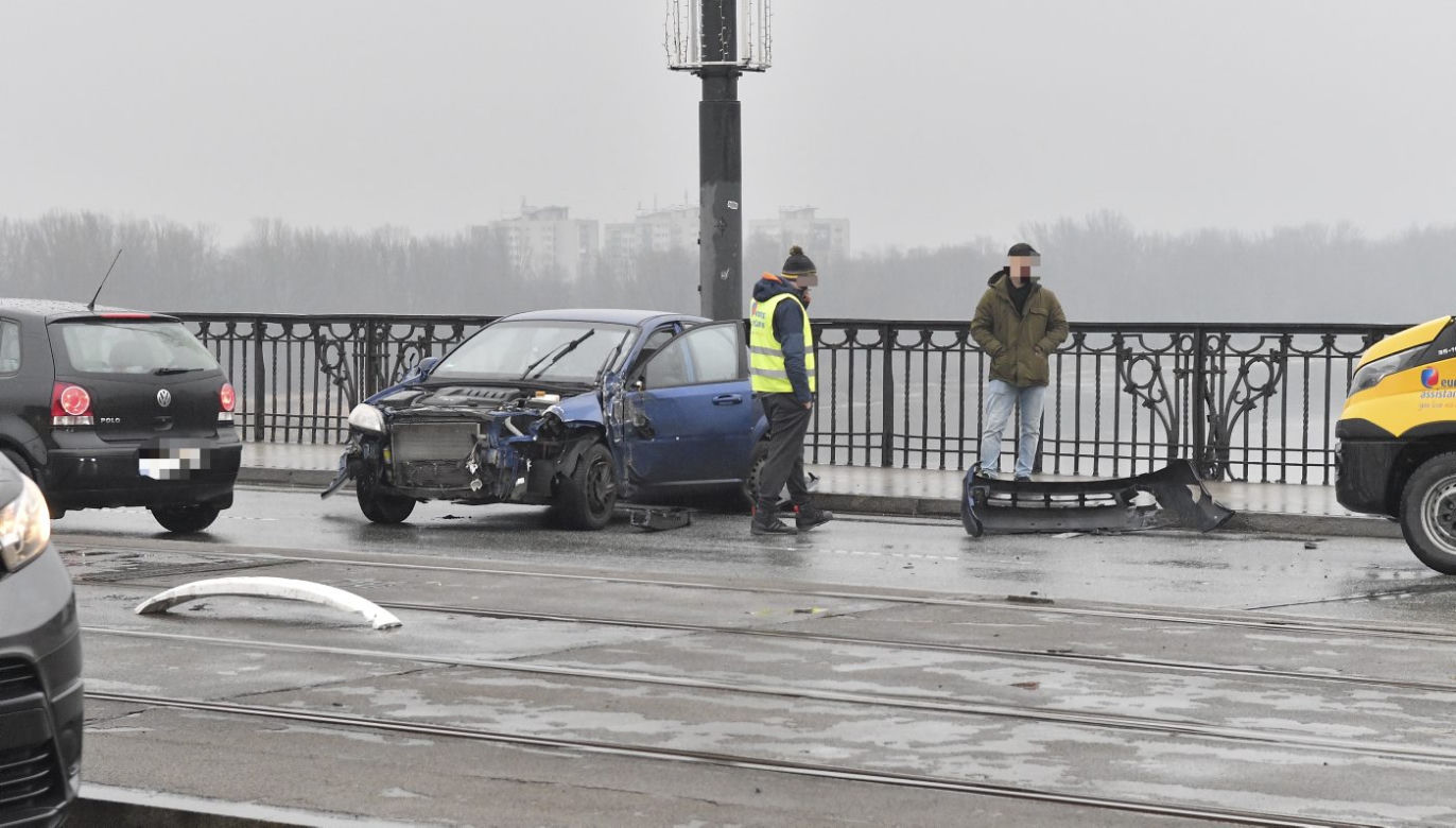 Wypadek na moście Poniatowskiego