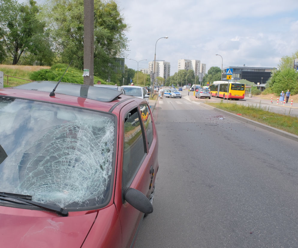 Potrącenie pieszego. Warszawa, Ursynów