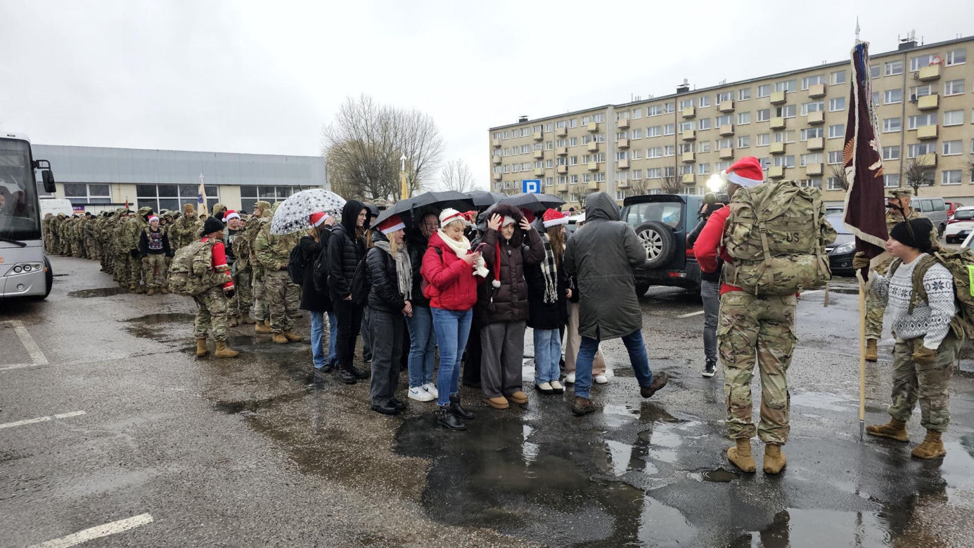 Marsz żołnierzy US ARMY w Drawsku Pomorskim 