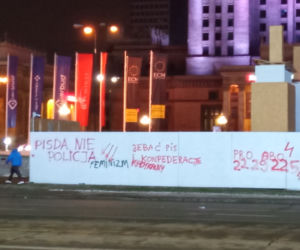 Strajk Kobiet. Pomazane centrum Warszawy