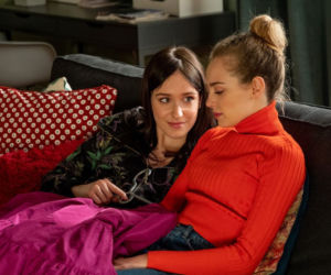 Barwy szczęścia, odcinek 2495: Oliwka (Wiktoria Gąsiewska), Madzia (Natalia Sierzputowska)