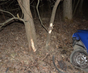 Po pijaku spowodował wypadek i sam został ranny