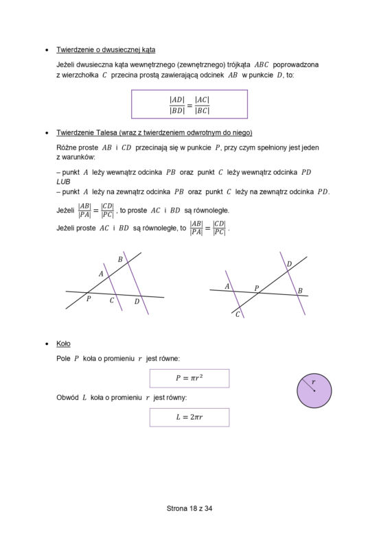 Karta wzorów matematyka matura 2023