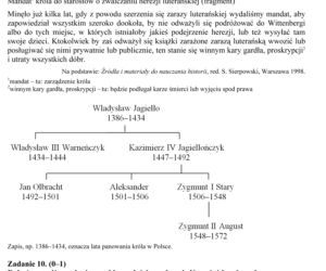 EGZAMIN GIMNAZJALNY 2013 HISTORIA, WOS - ARKUSZE, ODPOWIEDZI