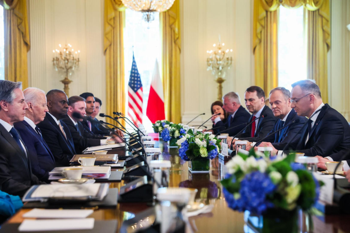 Andrzej Duda i Donald Tusk w Białym Domu
