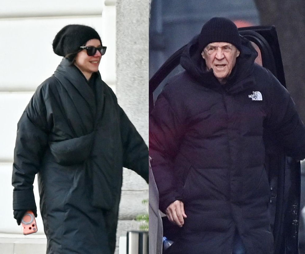 Marek Kondrat z żoną i córką w Warszawie