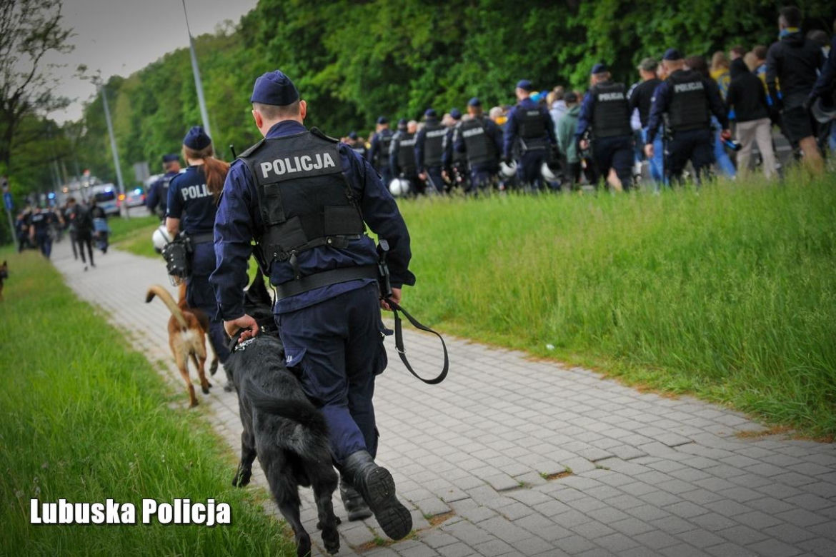 Lubuska policja zabezpieczała derby w Zielonej Górze