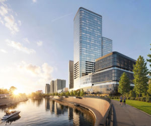 Rewitalizacja nad Odrą przy Quorum Tower we Wrocławiu
