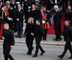 Karol Nawrocki na pogrzebie króla