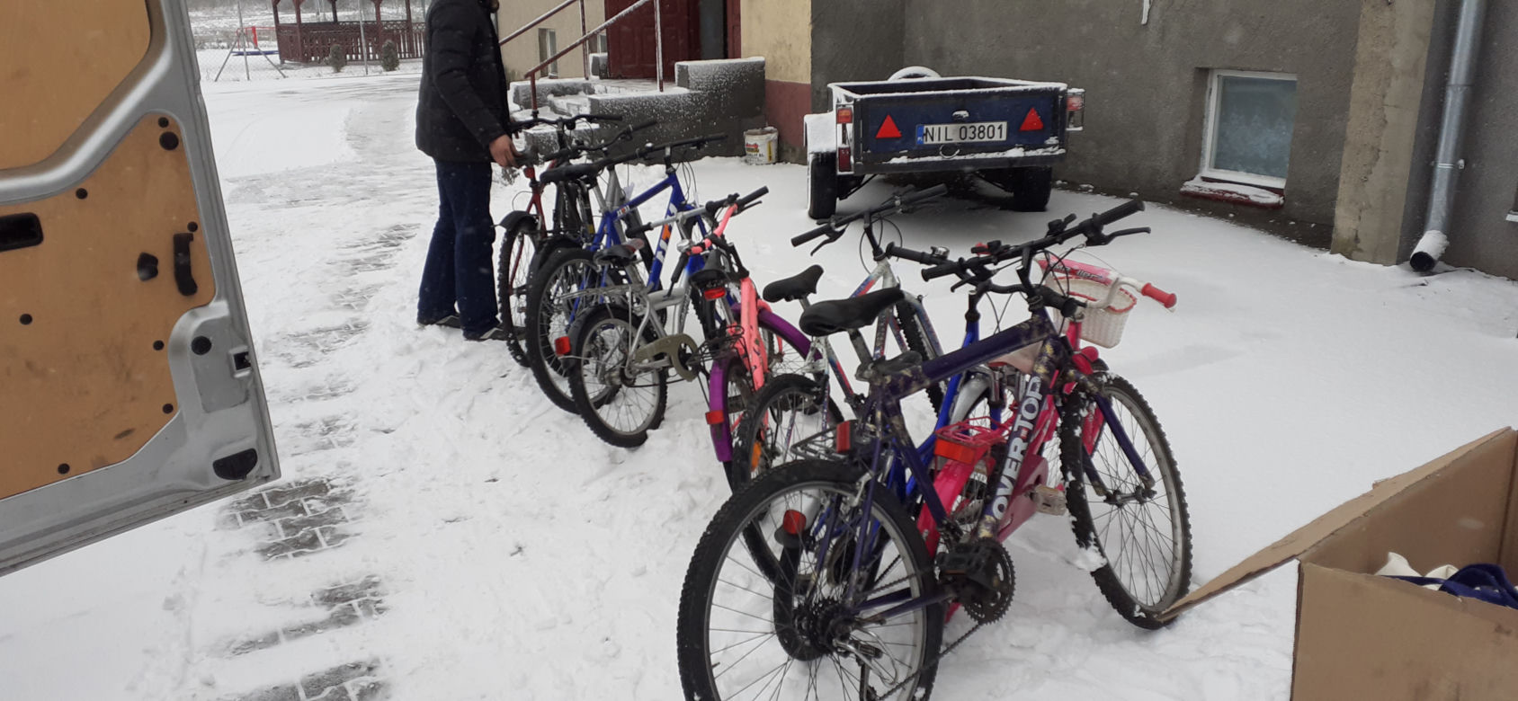 Przekazanie rowerów do Domu Dziecka w Kisielicach