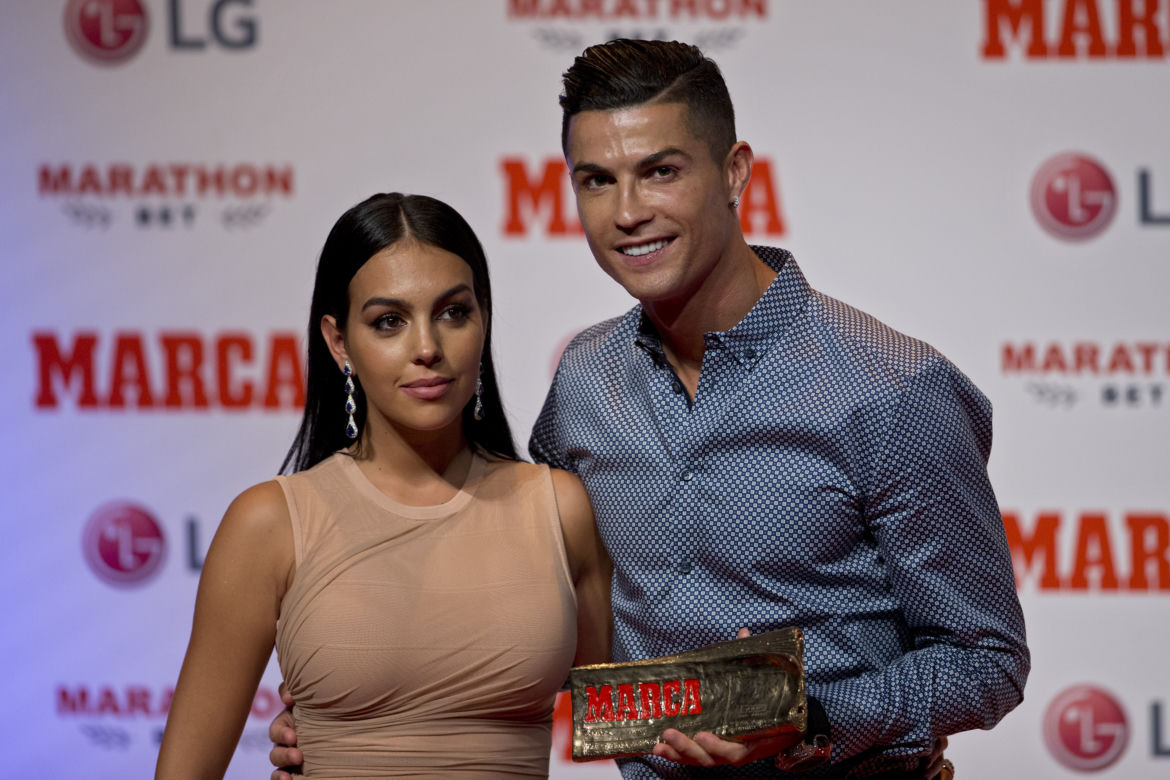Georgina Rodriguez i Cristiano Ronaldo na gali Marca Leyenda Awards