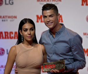 Georgina Rodriguez i Cristiano Ronaldo na gali Marca Leyenda Awards