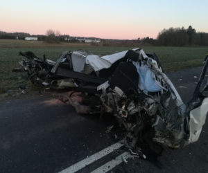 Śmiertelny wypadek na trasie Gierzwałd - Ostróda. Kierowca BMW zginął na miejscu