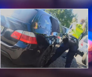 Chwile grozy na parkingu! Dziecko zostało uwięzione w rozgrzanym aucie 