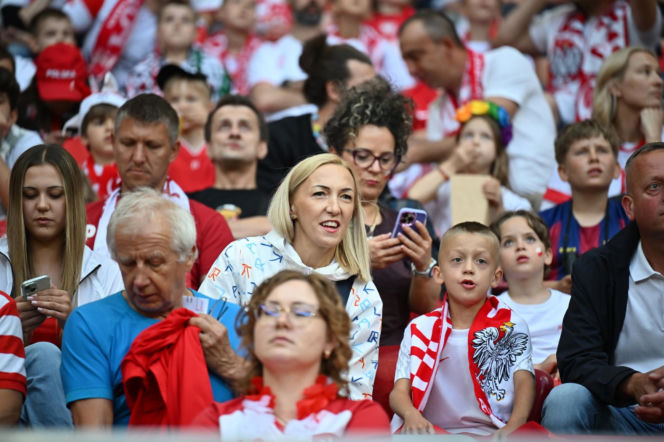 Kibice na meczu Polska-Nigeria