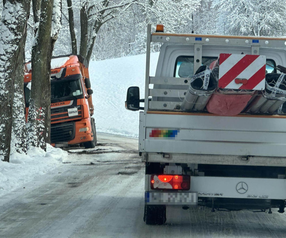 Atak zimy na Warmii i Mazurach