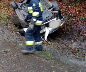 Wypadek na drodze wojewódzkiej 163 