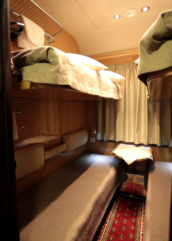 Pociąg to Kijowa to "prawdziwy hotel na kółkach"
