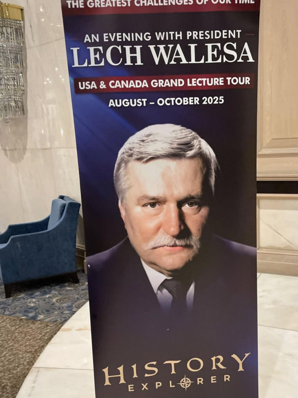 Lech Wałęsa zawitał z wykładem do Chicago